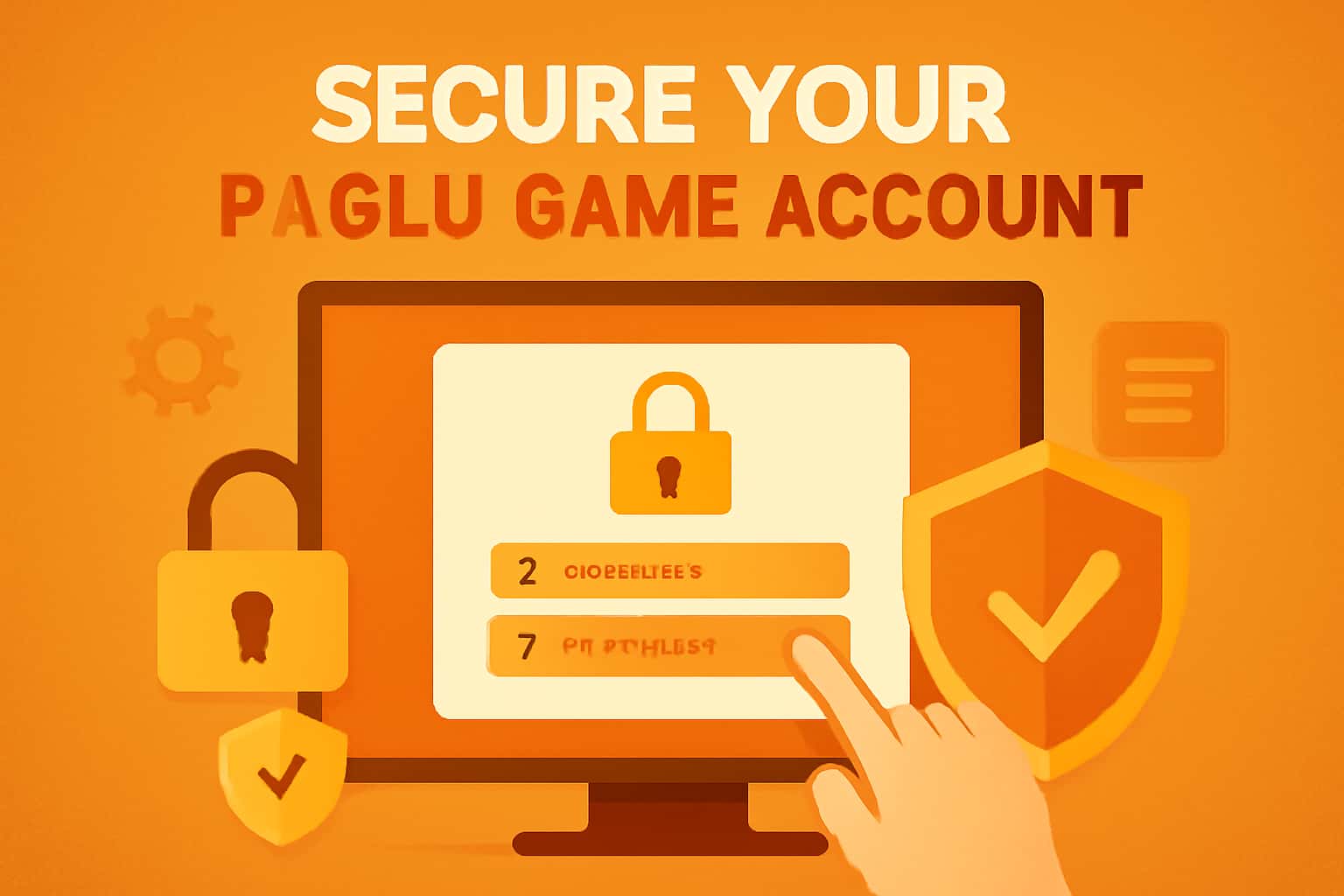 Informative graphic illustrating account security features for Paglu Game.
